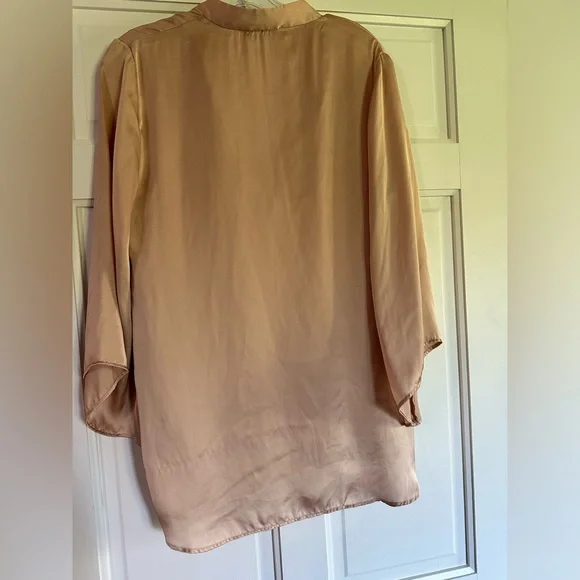 Elegant Women's Tan/ peach Blouse - Picture 2 of 2